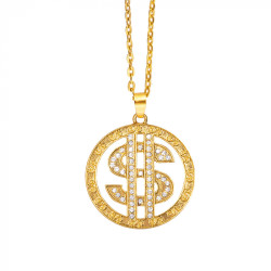 Náhrdelník dollar zlatý